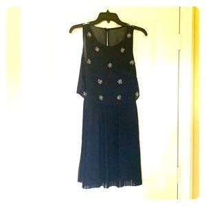 Navy blue evening dress